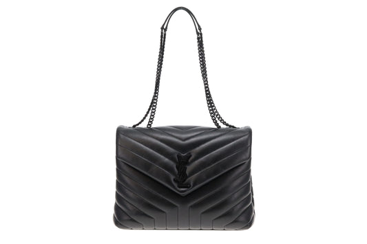 Saint Laurent Loulou Medium All Black 2021