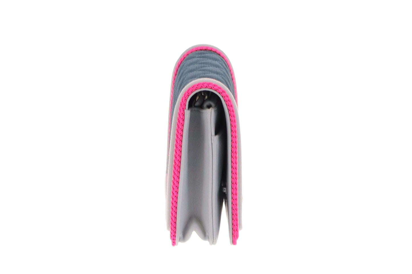 Chanel Pink/Navy/Grey Boy Fluo Wallet On Chain 2016