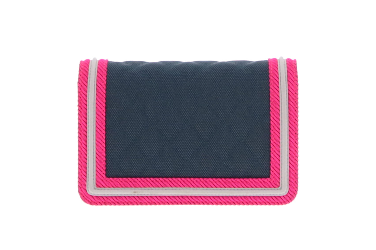 Chanel Pink/Navy/Grey Boy Fluo Wallet On Chain 2016