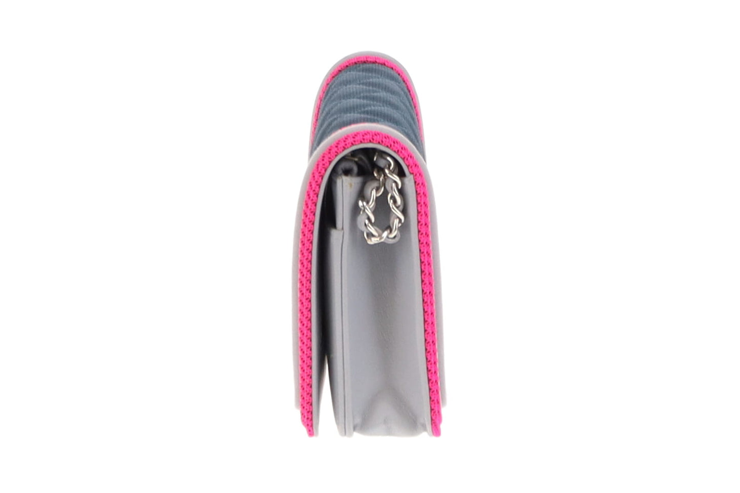 Chanel Pink/Navy/Grey Boy Fluo Wallet On Chain 2016