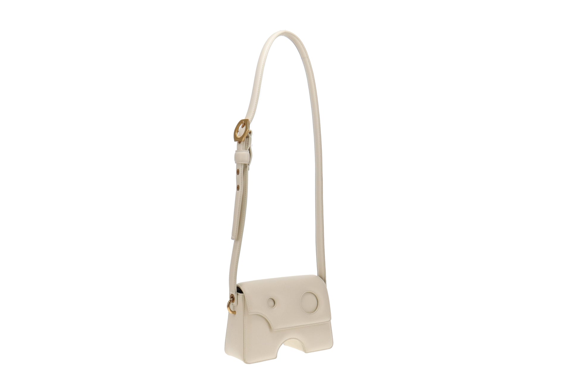 Off-White green Leather Burrow-22 Shoulder Bag