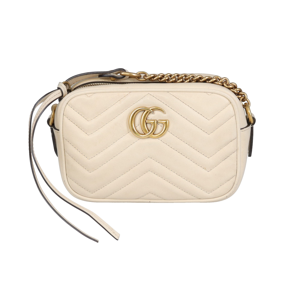 Gucci Marmont Old Model Mini Camera Bag Ivory GHW