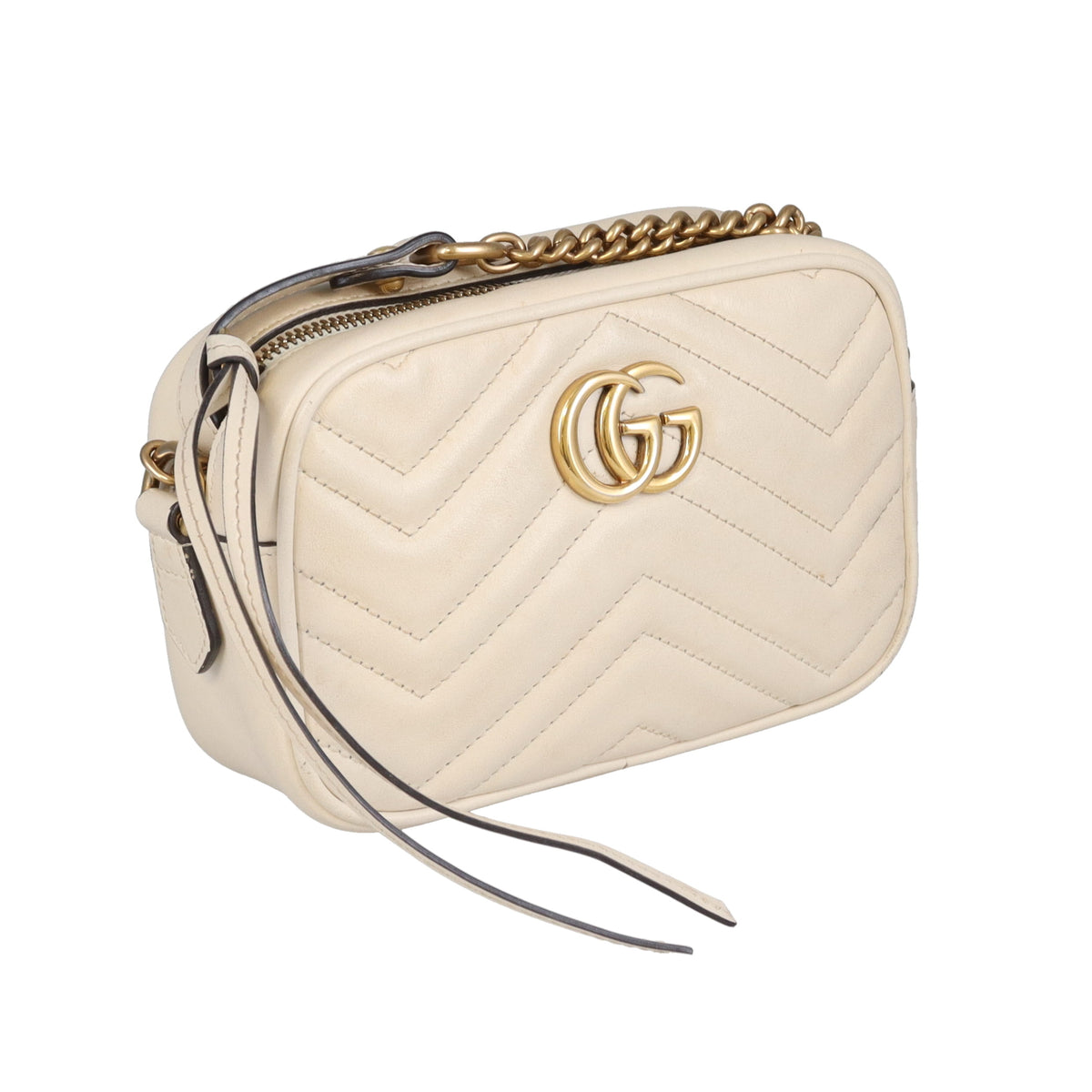 Gucci Marmont Old Model Mini Camera Bag Ivory GHW