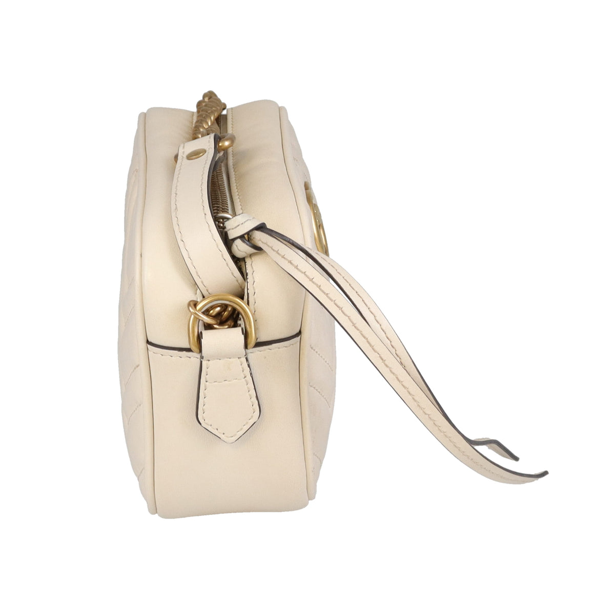 Gucci Marmont Old Model Mini Camera Bag Ivory GHW