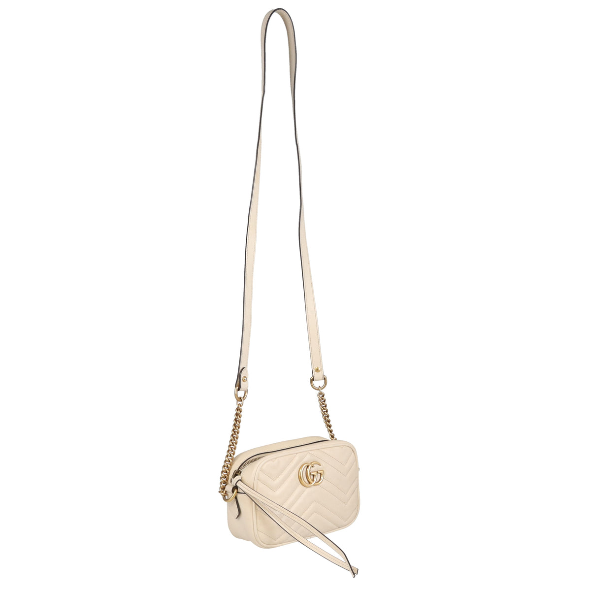 Gucci Marmont Old Model Mini Camera Bag Ivory GHW