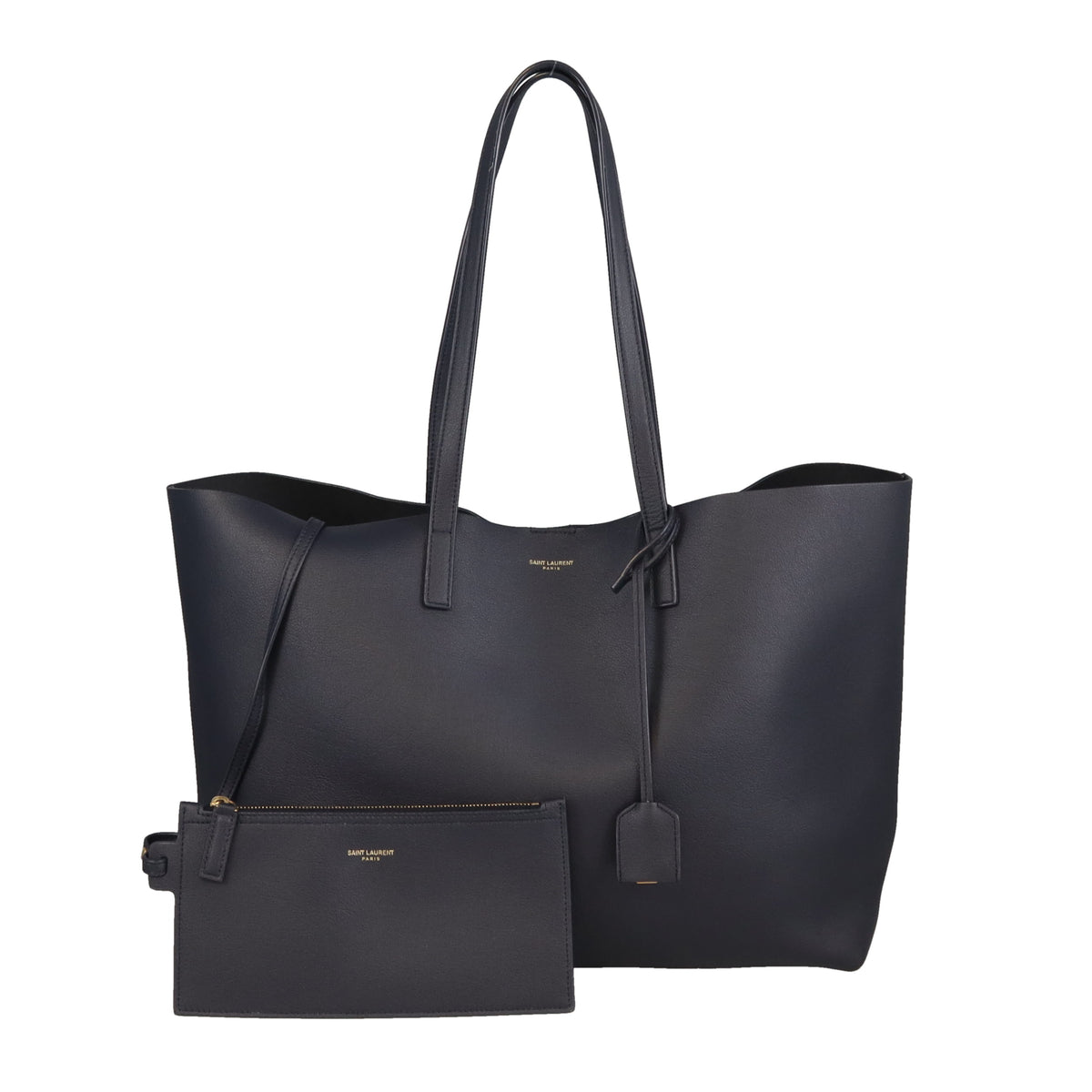 Saint Laurent East West Shopping Tote Navy
