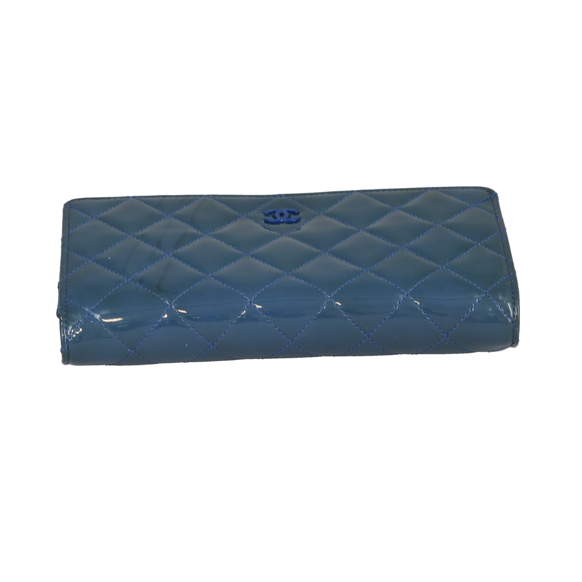 Chanel Wallet on Chain Blue Patent with DTM HW 2012