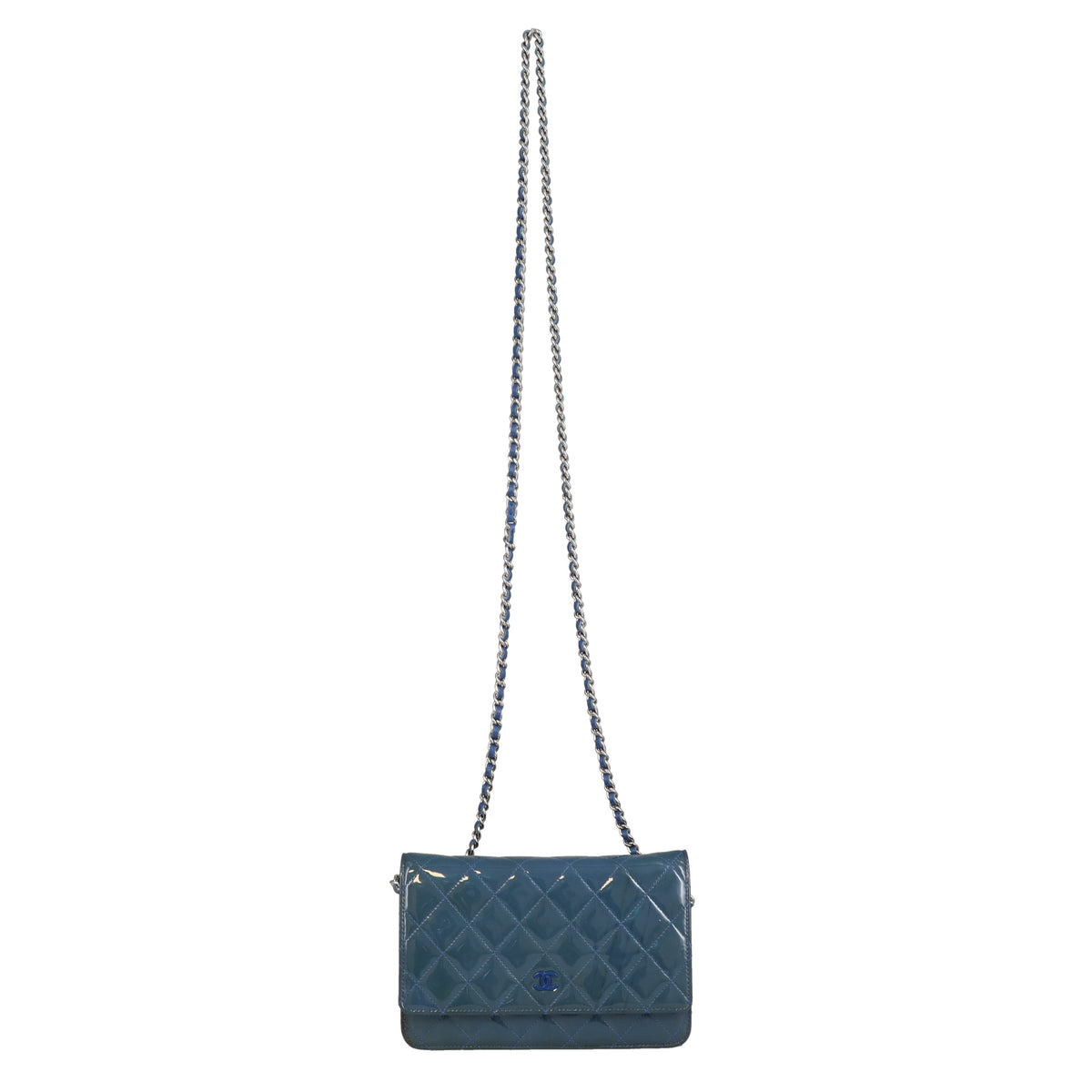 Chanel Wallet on Chain Blue Patent with DTM HW 2012