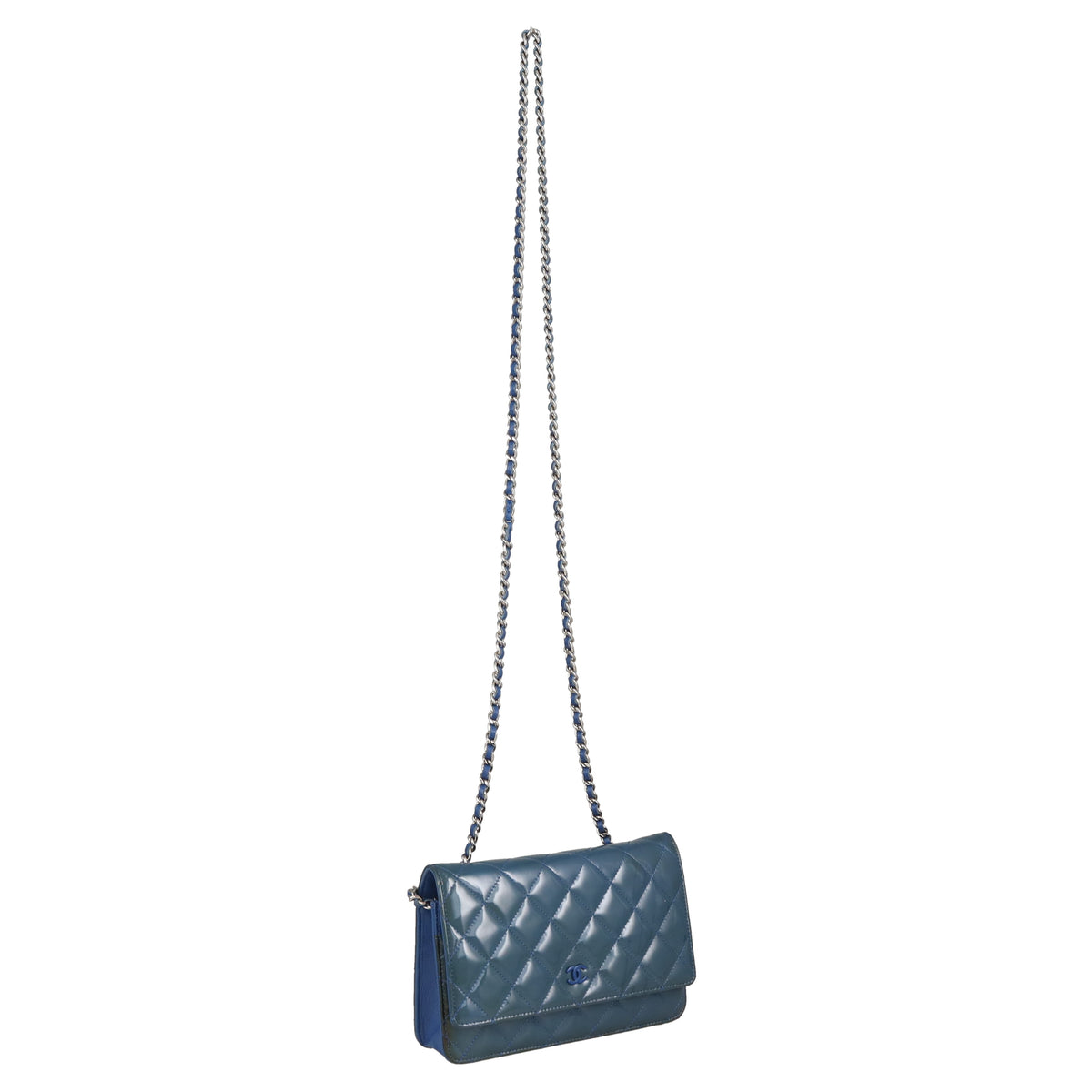 Chanel Wallet on Chain Blue Patent with DTM HW 2012