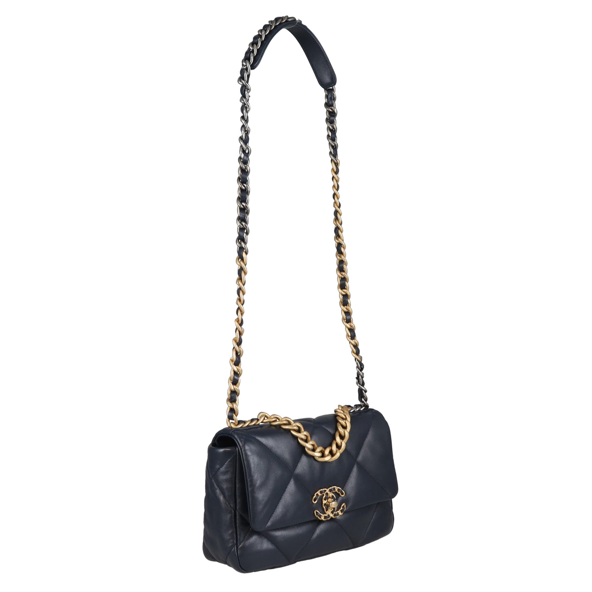 Chanel 19 Small Navy 2021  2