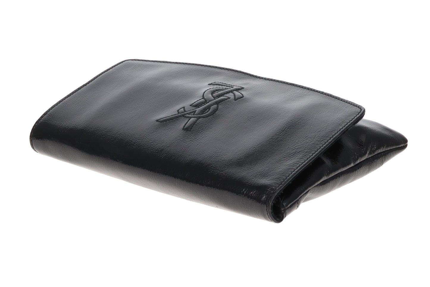 Saint Laurent Belle De Jour Clutch on Chain Black Patent