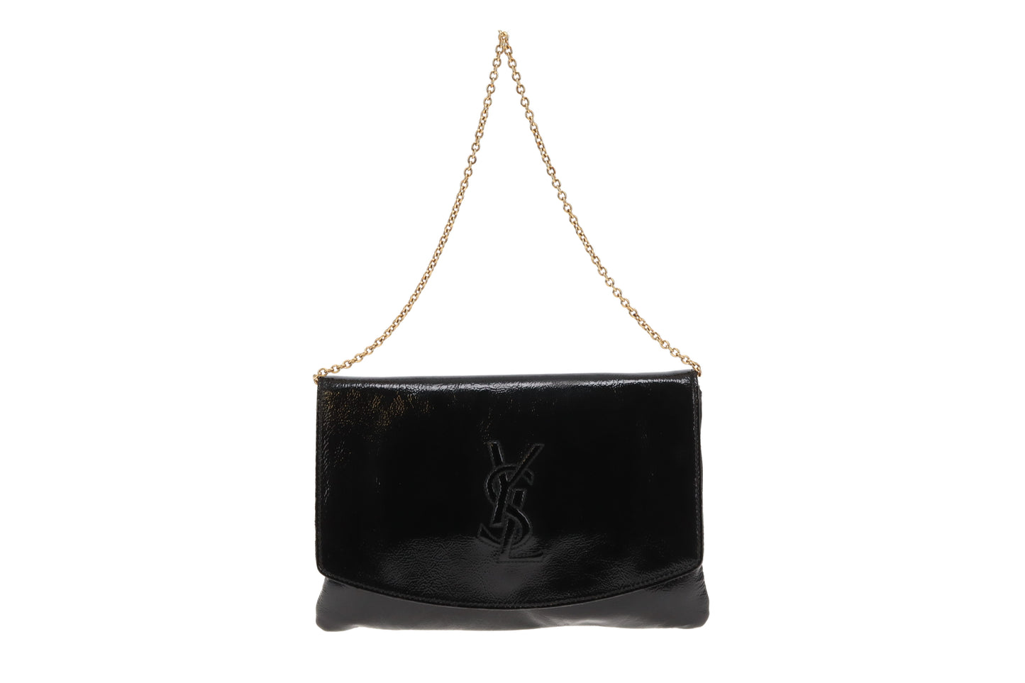 Saint Laurent Belle De Jour Clutch on Chain Black Patent
