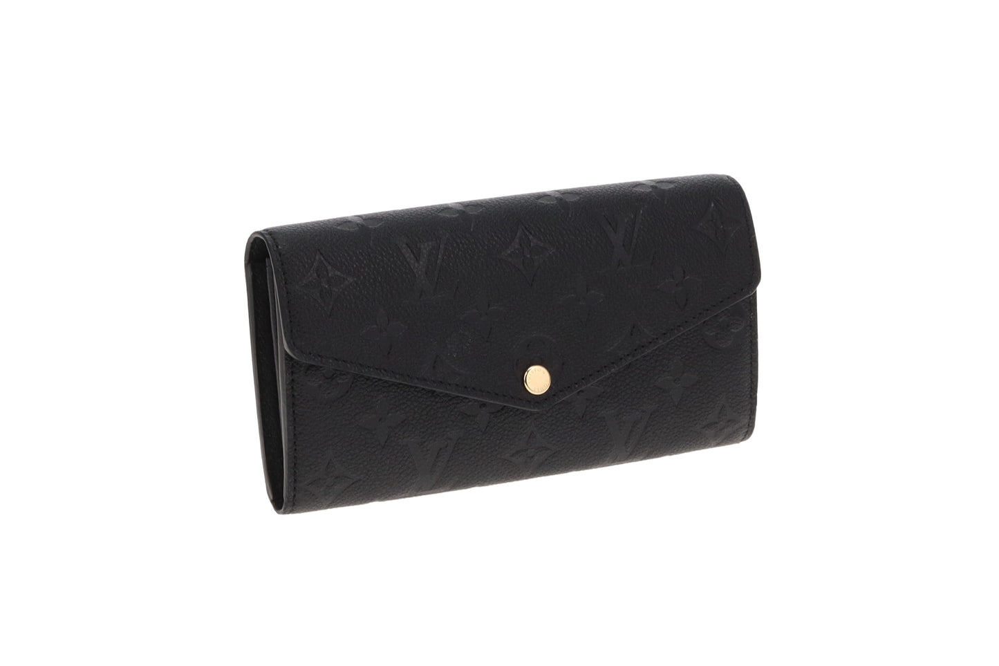 Louis Vuitton Sarah Wallet Black Empreinte Leather (NFID)
