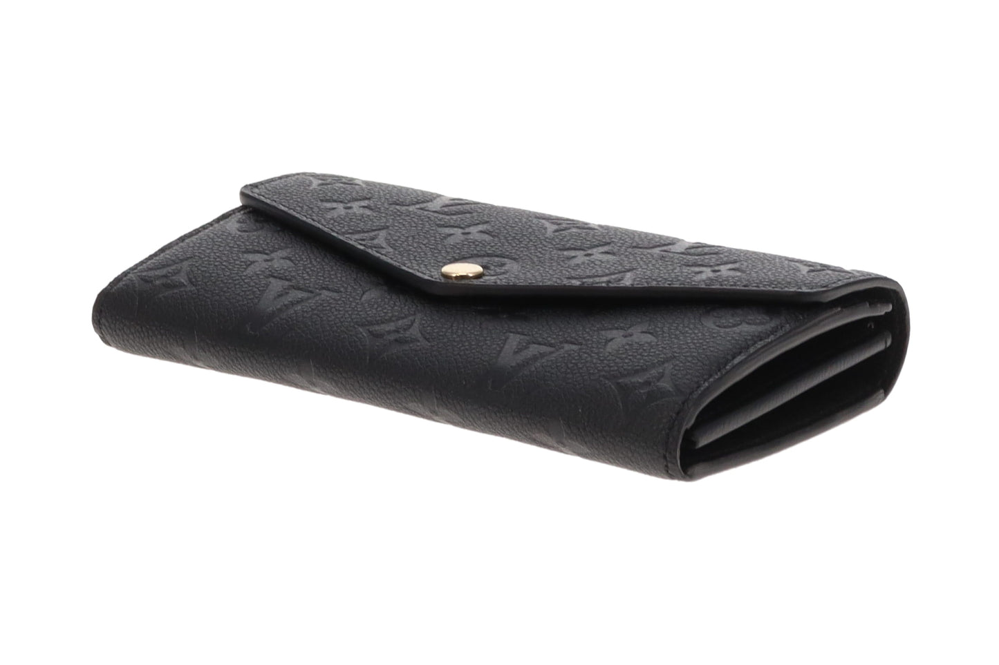 Louis Vuitton Sarah Wallet Black Empreinte Leather (NFID)