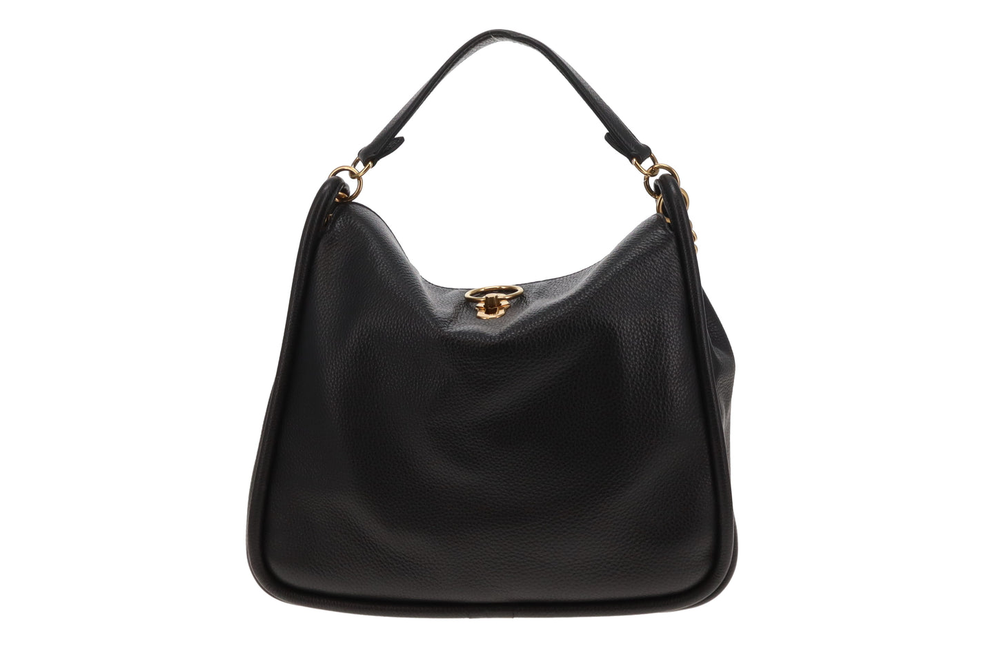 Mulberry Leighton Hobo Black Leather GHW