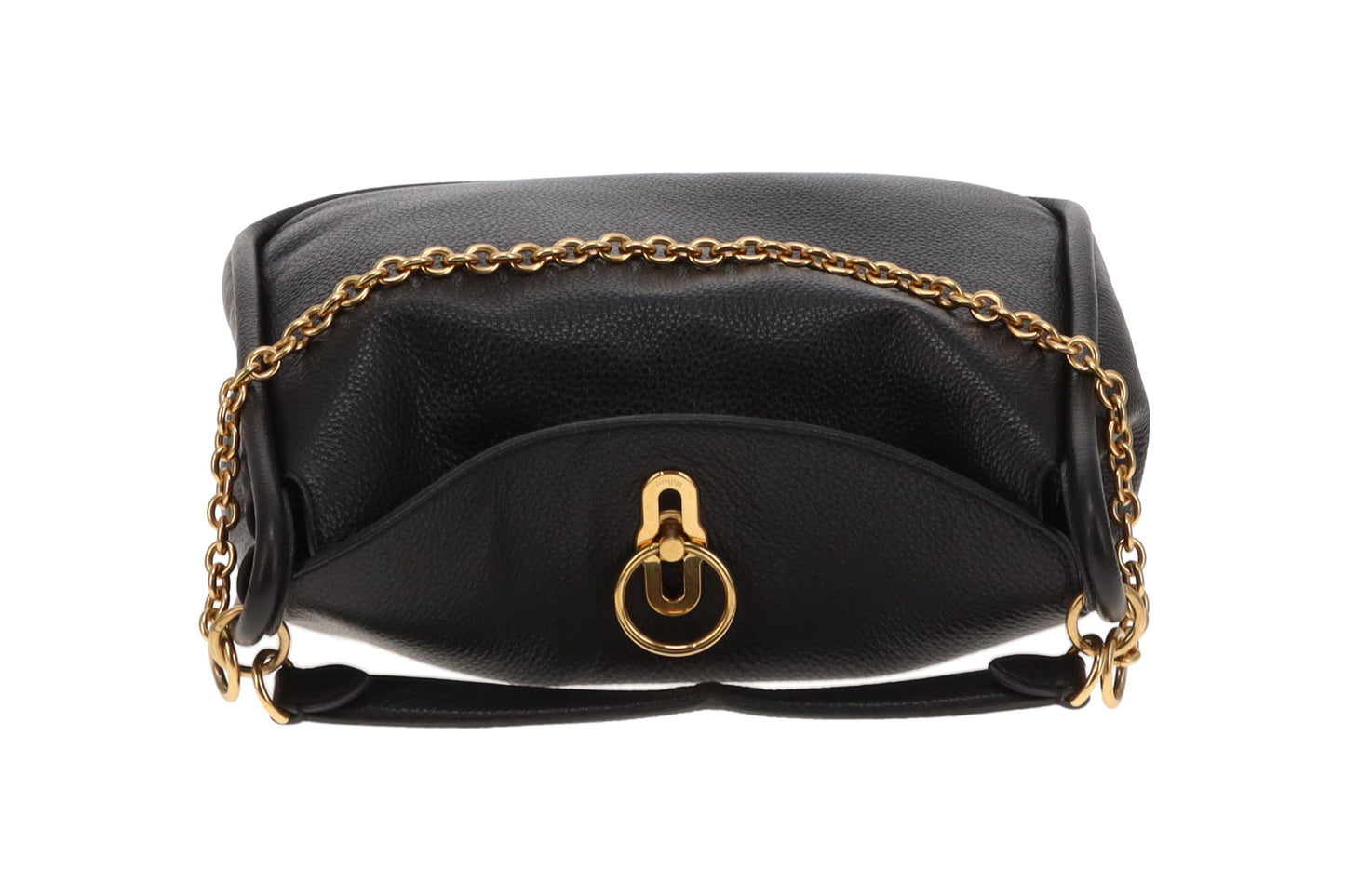 Mulberry Leighton Hobo Black Leather GHW