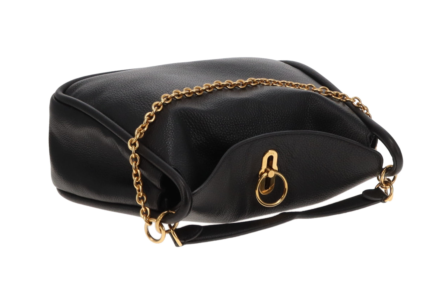 Mulberry Leighton Hobo Black Leather GHW