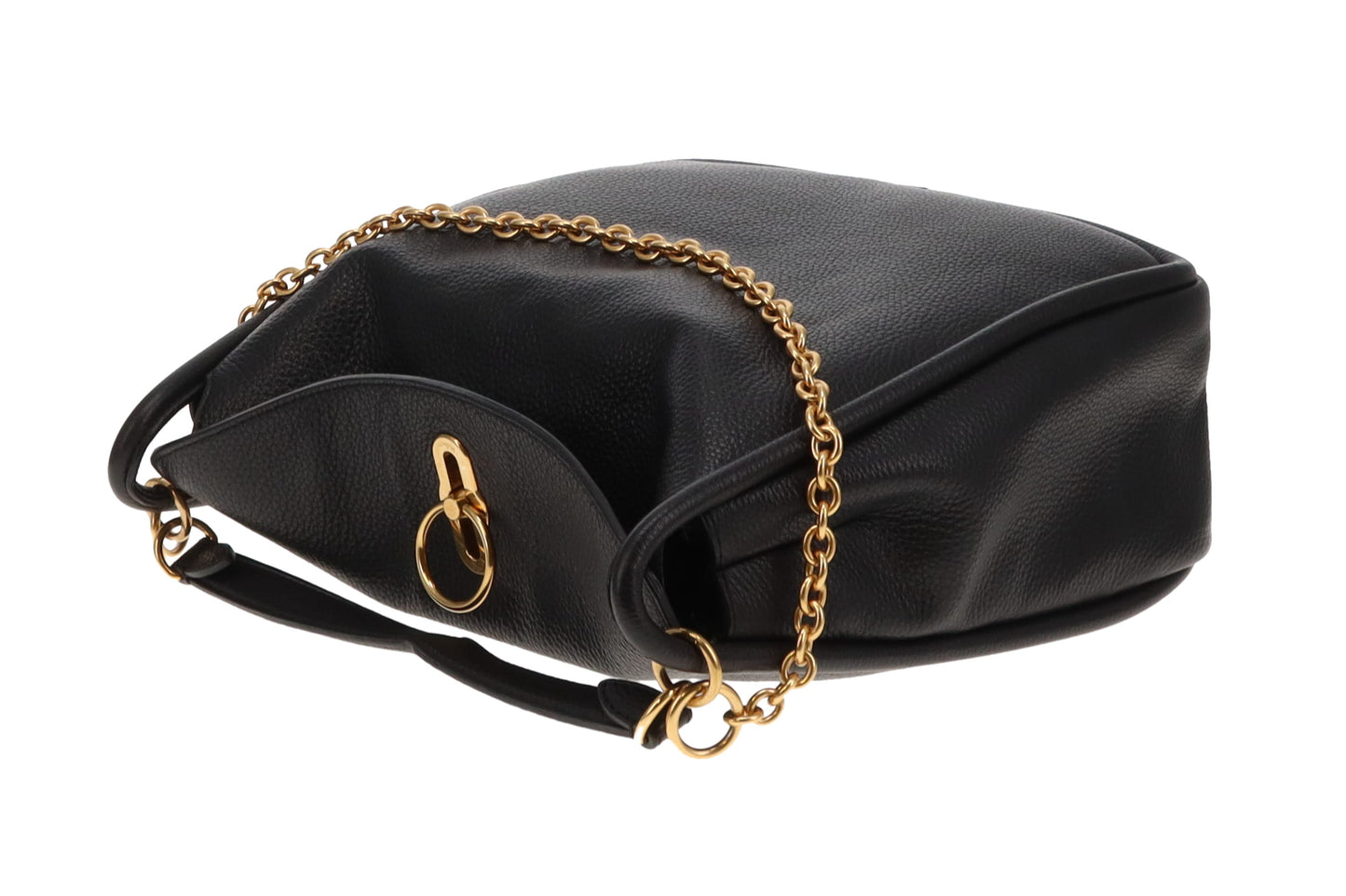 Mulberry Leighton Hobo Black Leather GHW