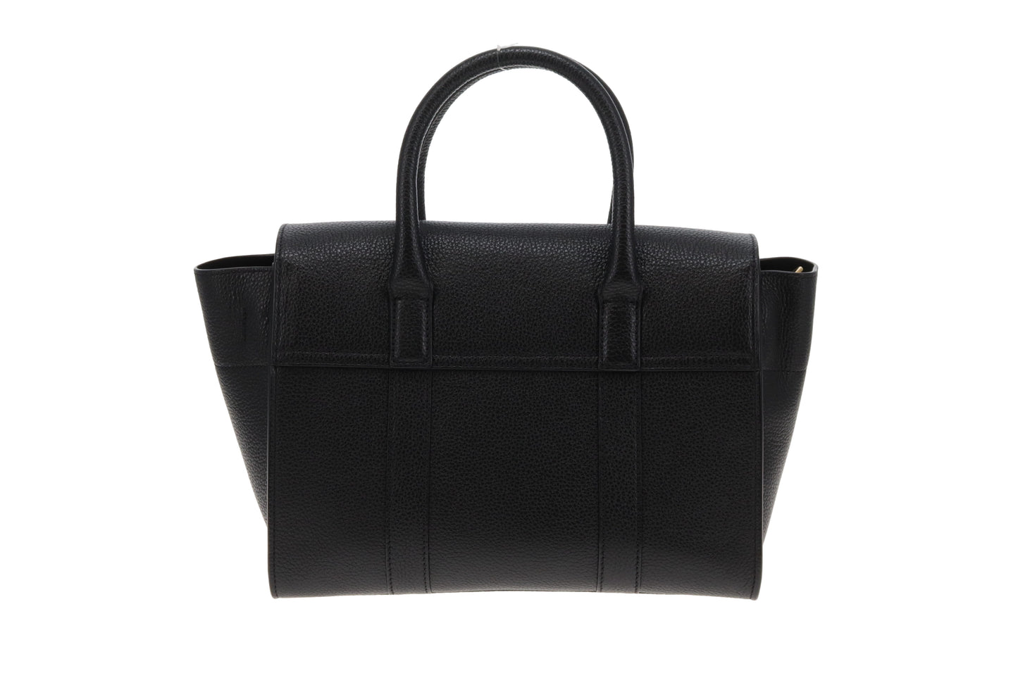 Mulberry Small Bayswater with Strap Black Classic Grain GHW