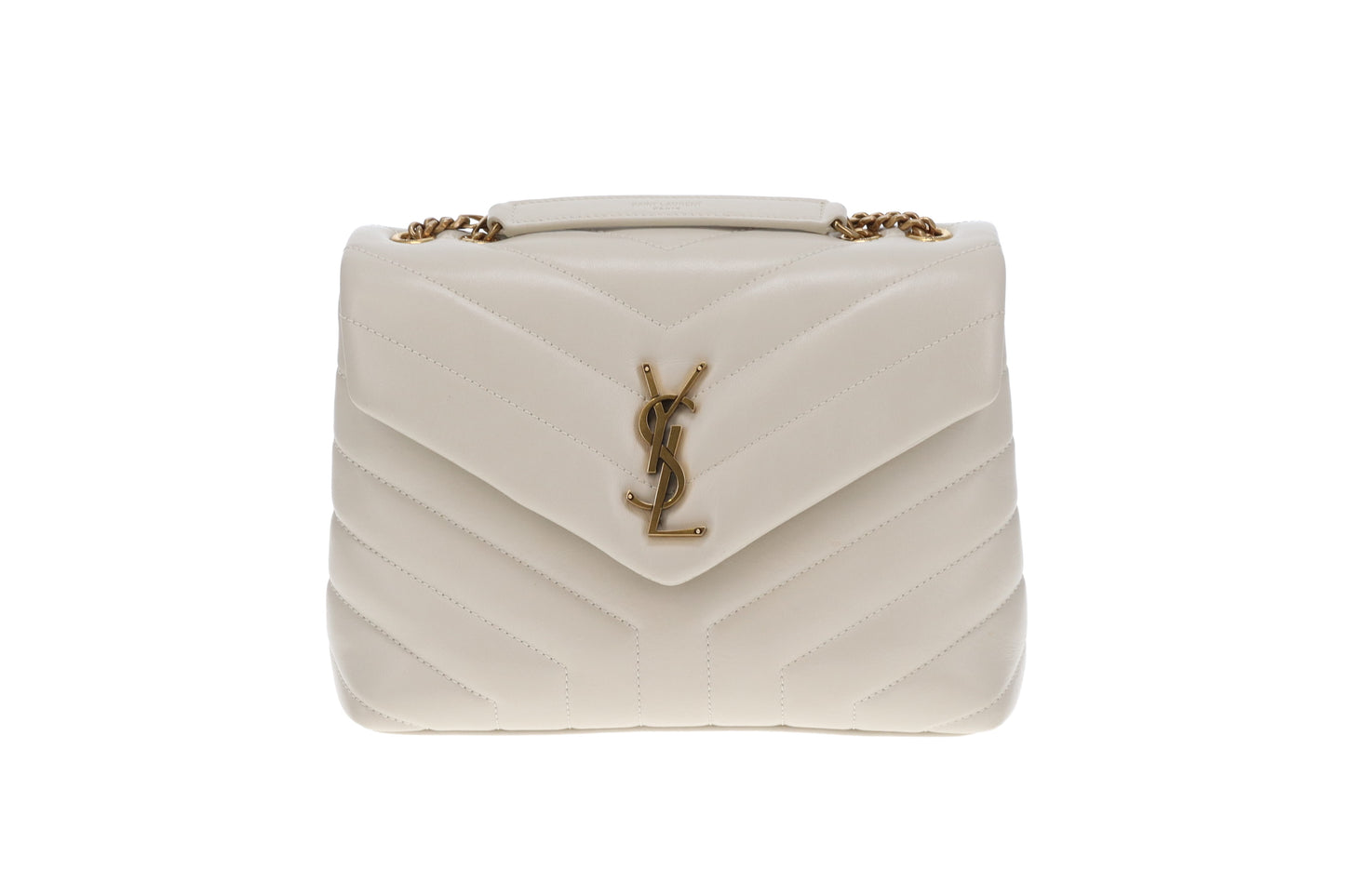 Saint Laurent Loulou Small Blanc Vintage GHW 2021