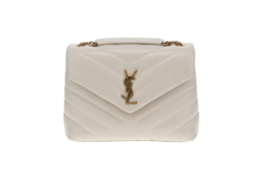 Saint Laurent Loulou Small Blanc Vintage GHW 2021