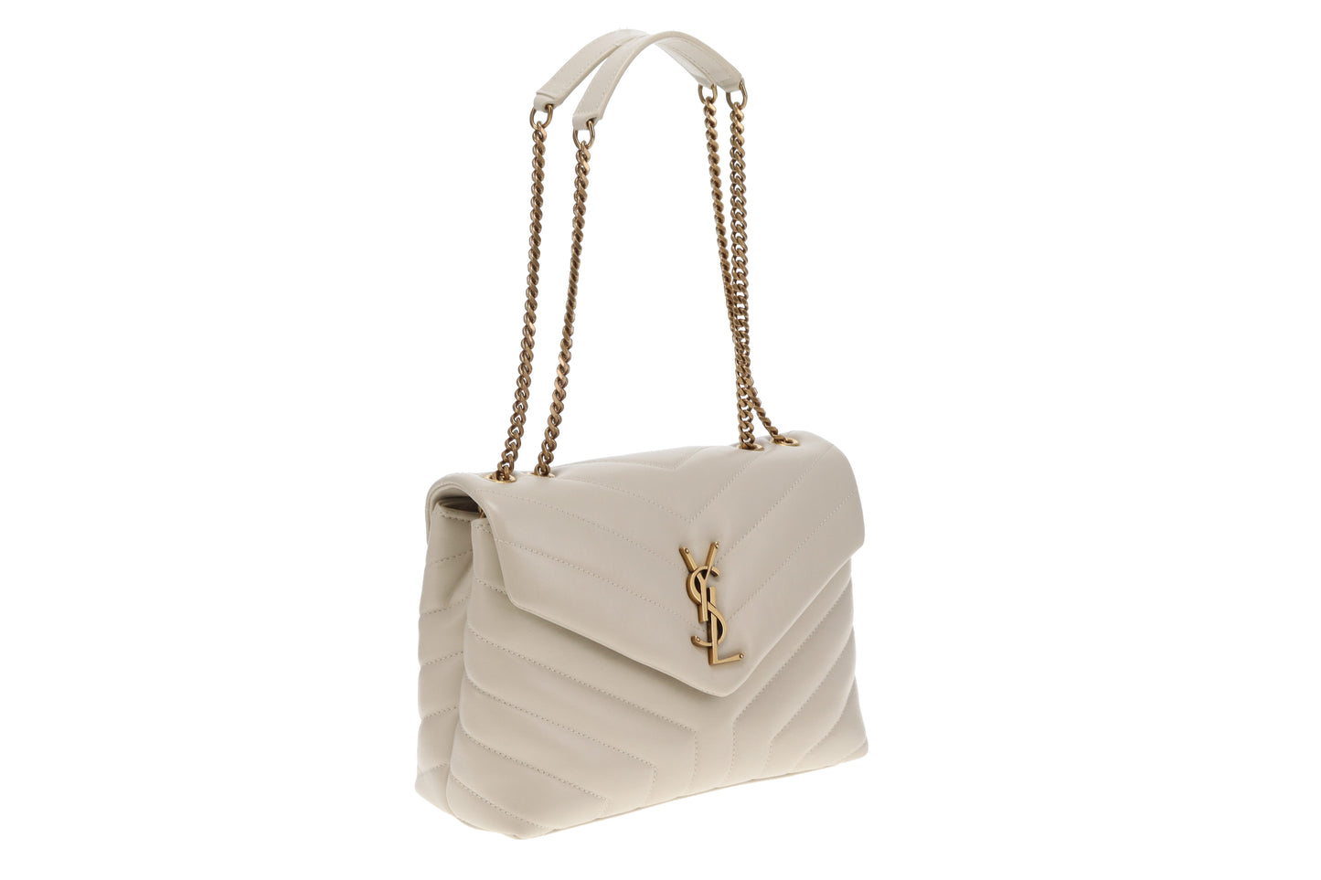 Saint Laurent Loulou Small Blanc Vintage GHW 2021