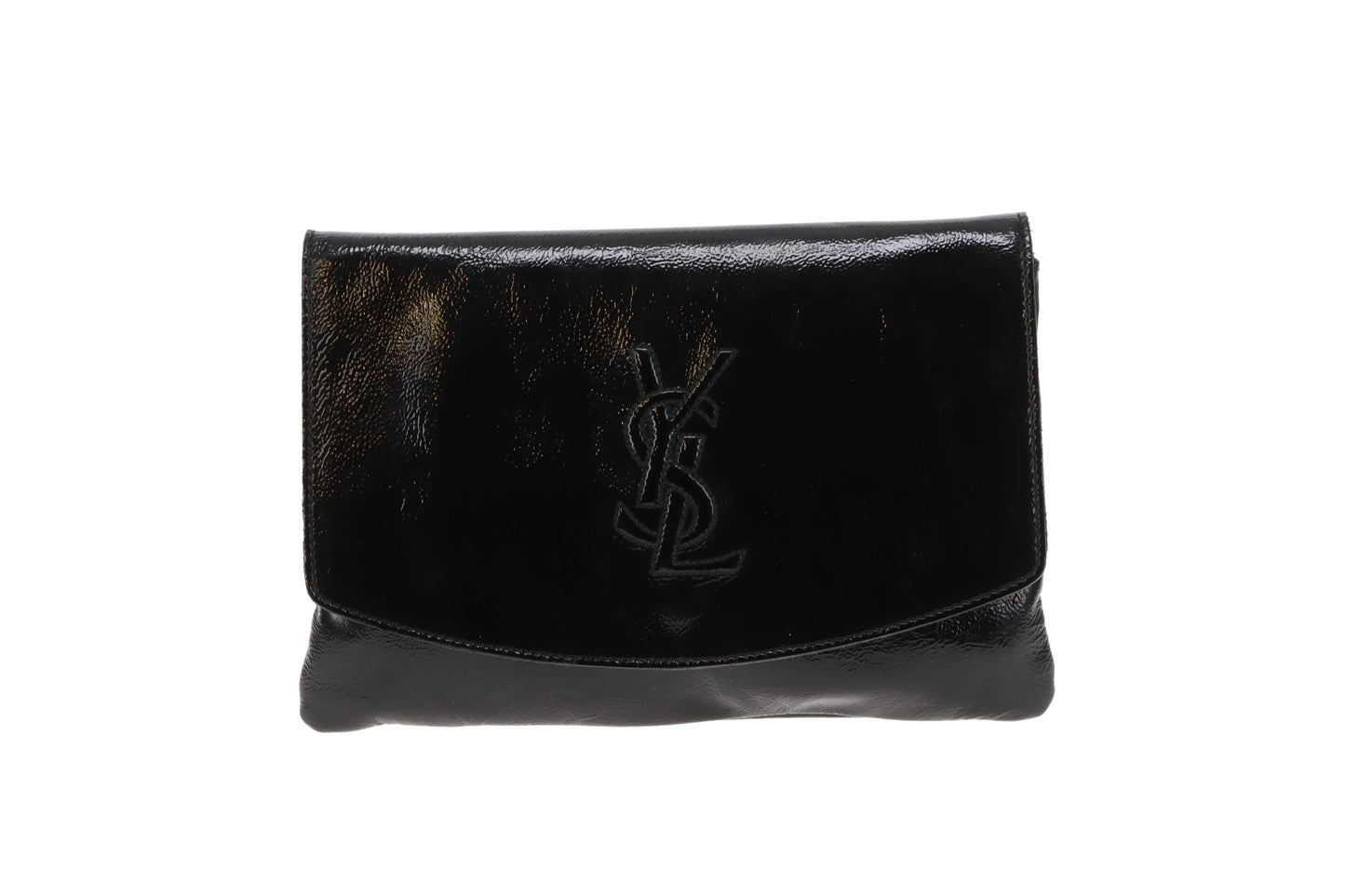 Saint Laurent Belle De Jour Clutch on Chain Black Patent