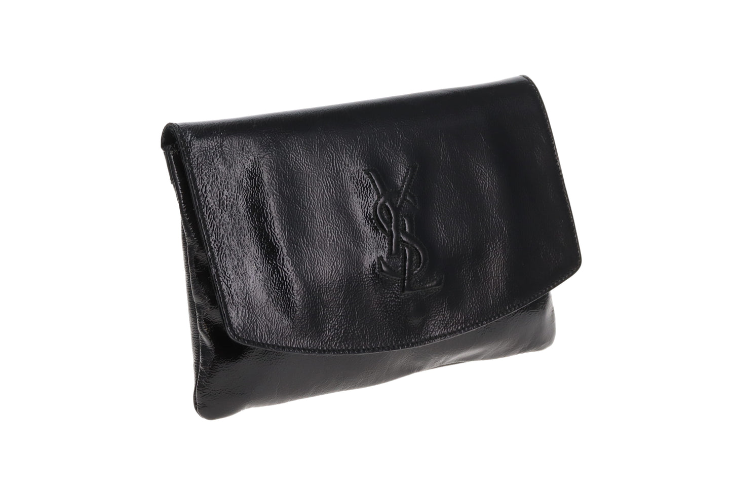 Saint Laurent Belle De Jour Clutch on Chain Black Patent
