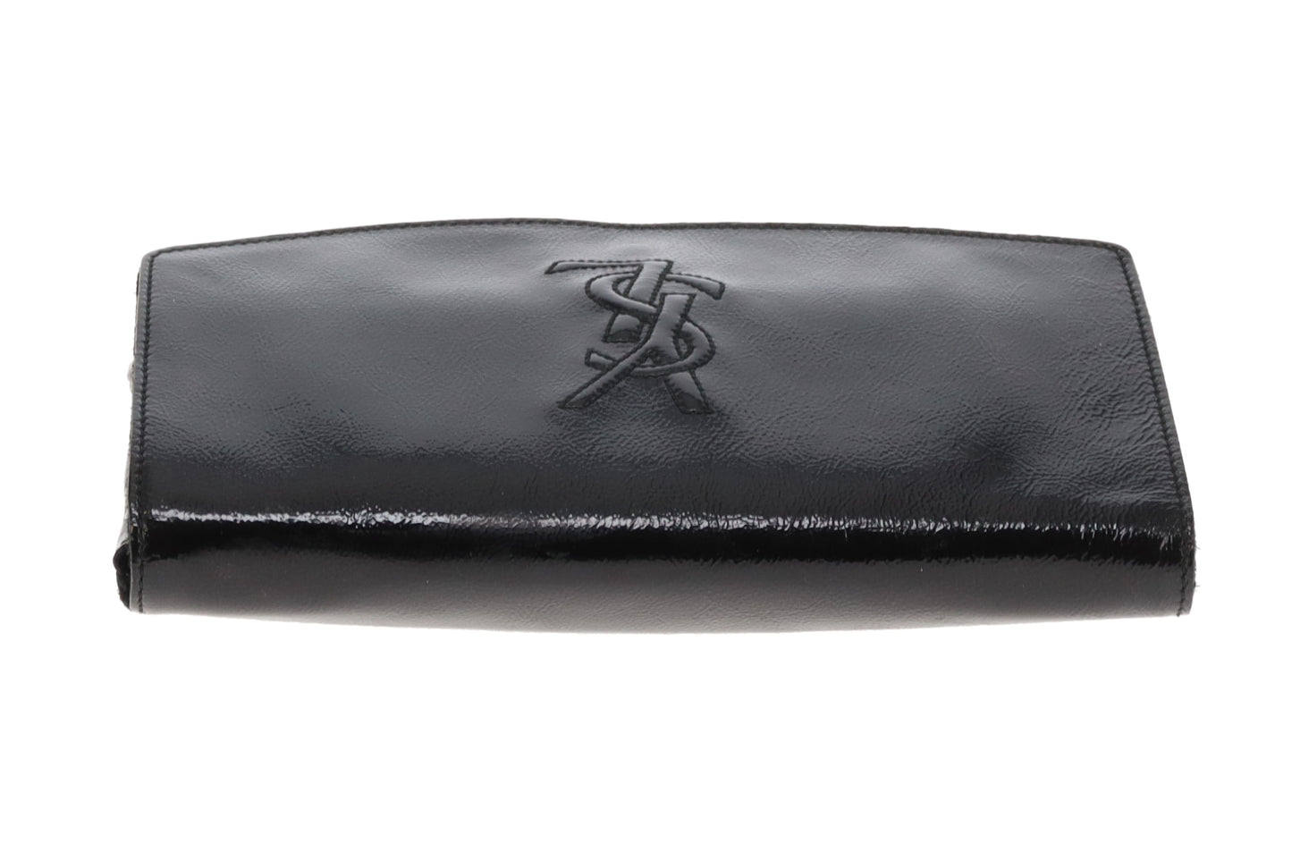 Saint Laurent Belle De Jour Clutch on Chain Black Patent