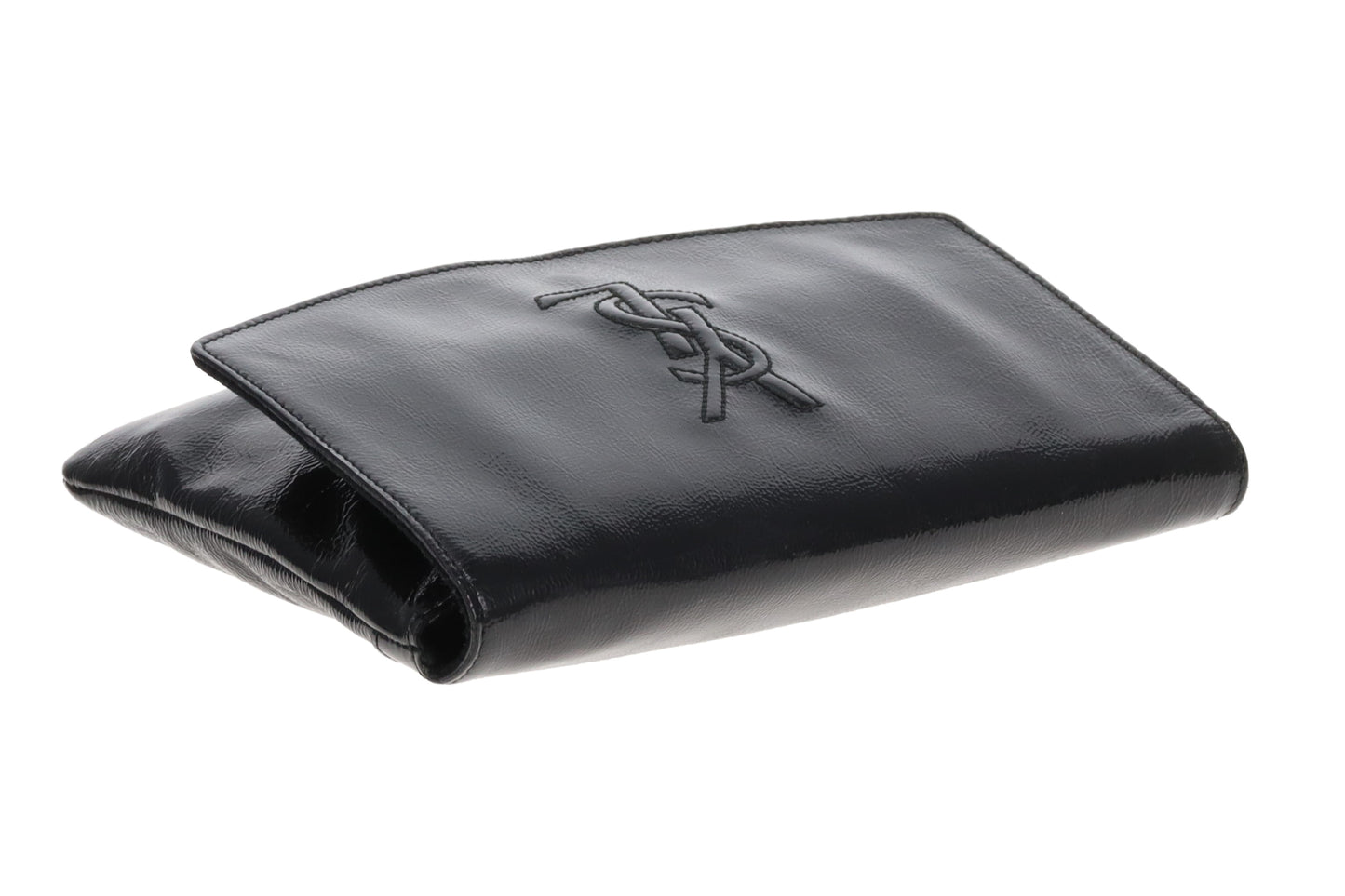 Saint Laurent Belle De Jour Clutch on Chain Black Patent