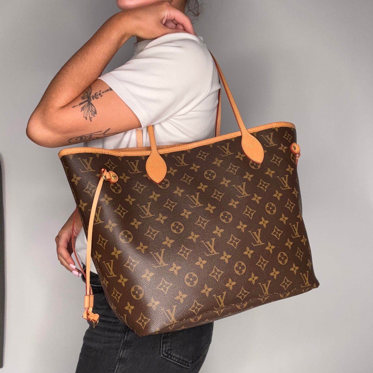 Louis Vuitton Neverfull MM Monogram With Pochette AR4149
