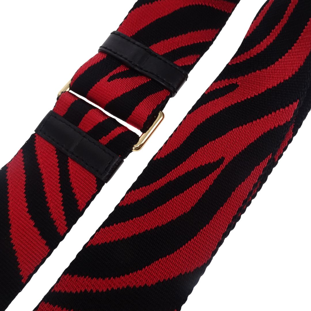 Marc Jacobs Cotton Strap With Red Animal Print