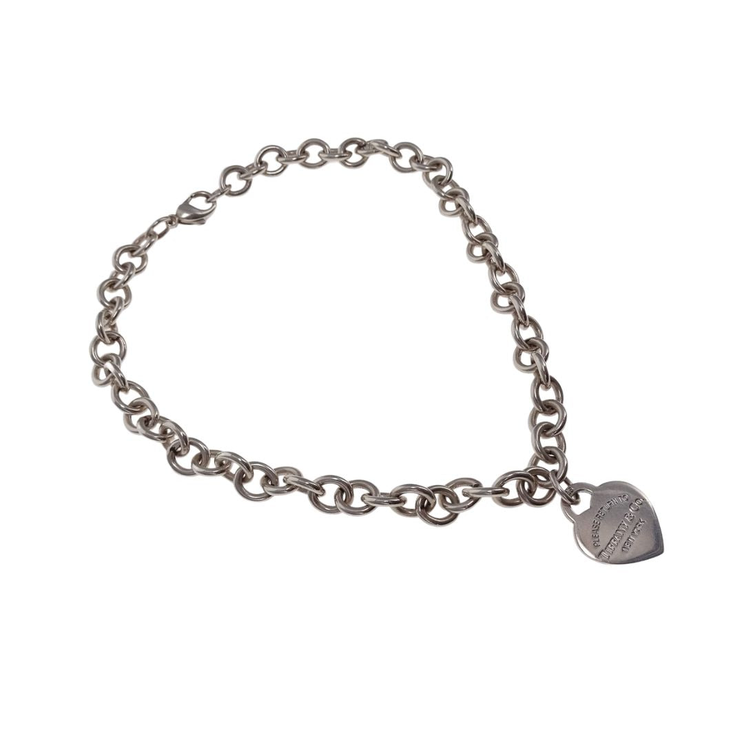Tiffany & Co RTT Heart Choker Necklace (925)
