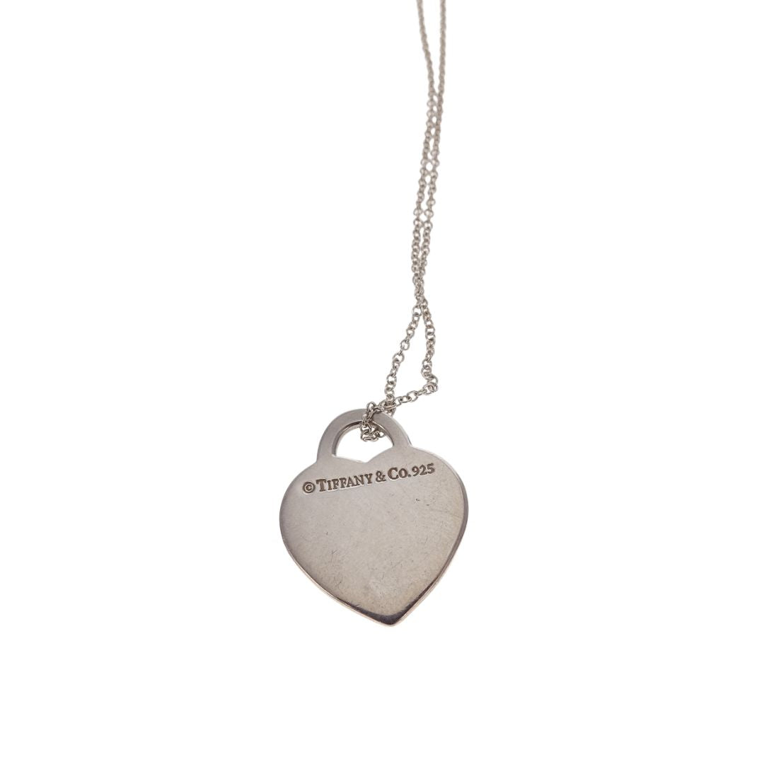 Tiffany & Co RTT Heart Tag Necklace Sterling Silver 2