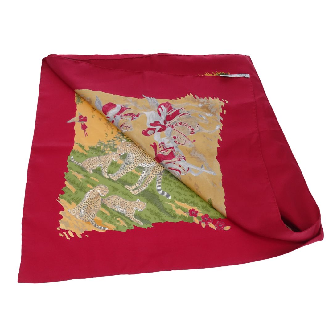 Hermes Africa Scarf 90 100% Silk