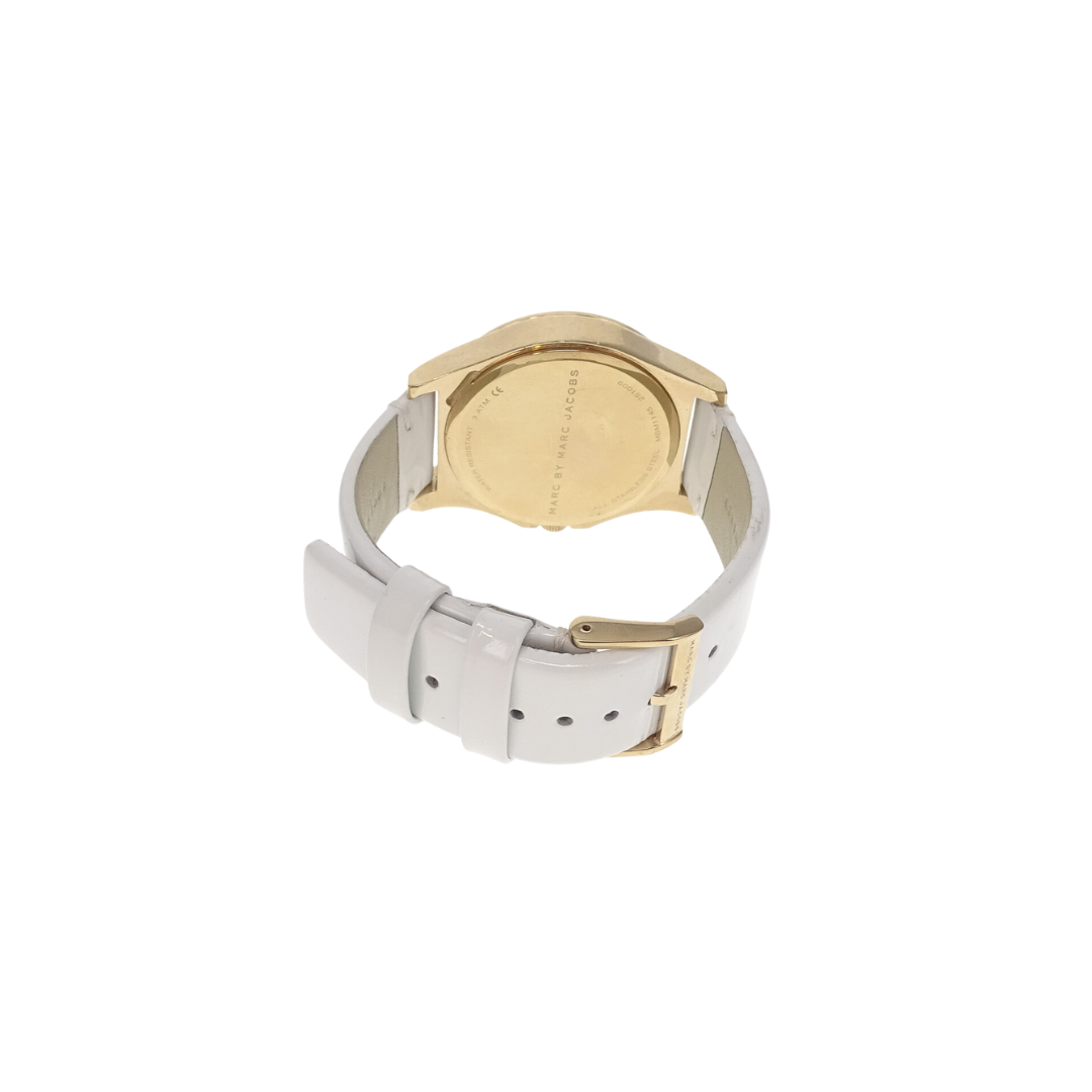 Marc By Marc Jacobs Henry Glitz Watch White Dial And Strap MBM1145