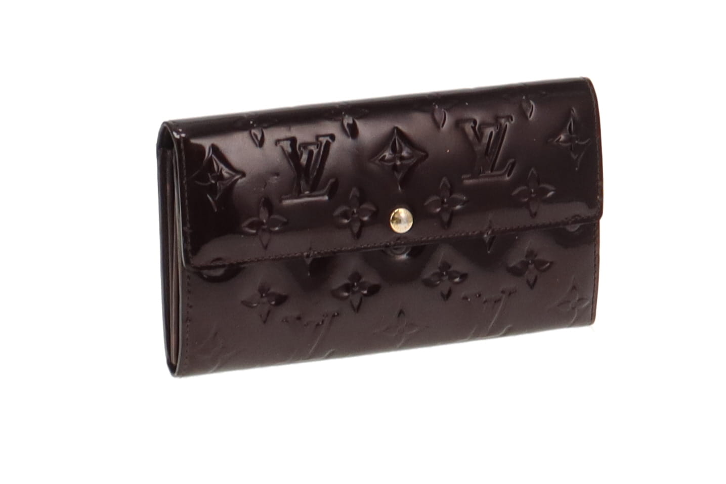 Louis Vuitton First Edition Vernis Amarante Sarah Wallet TN4100