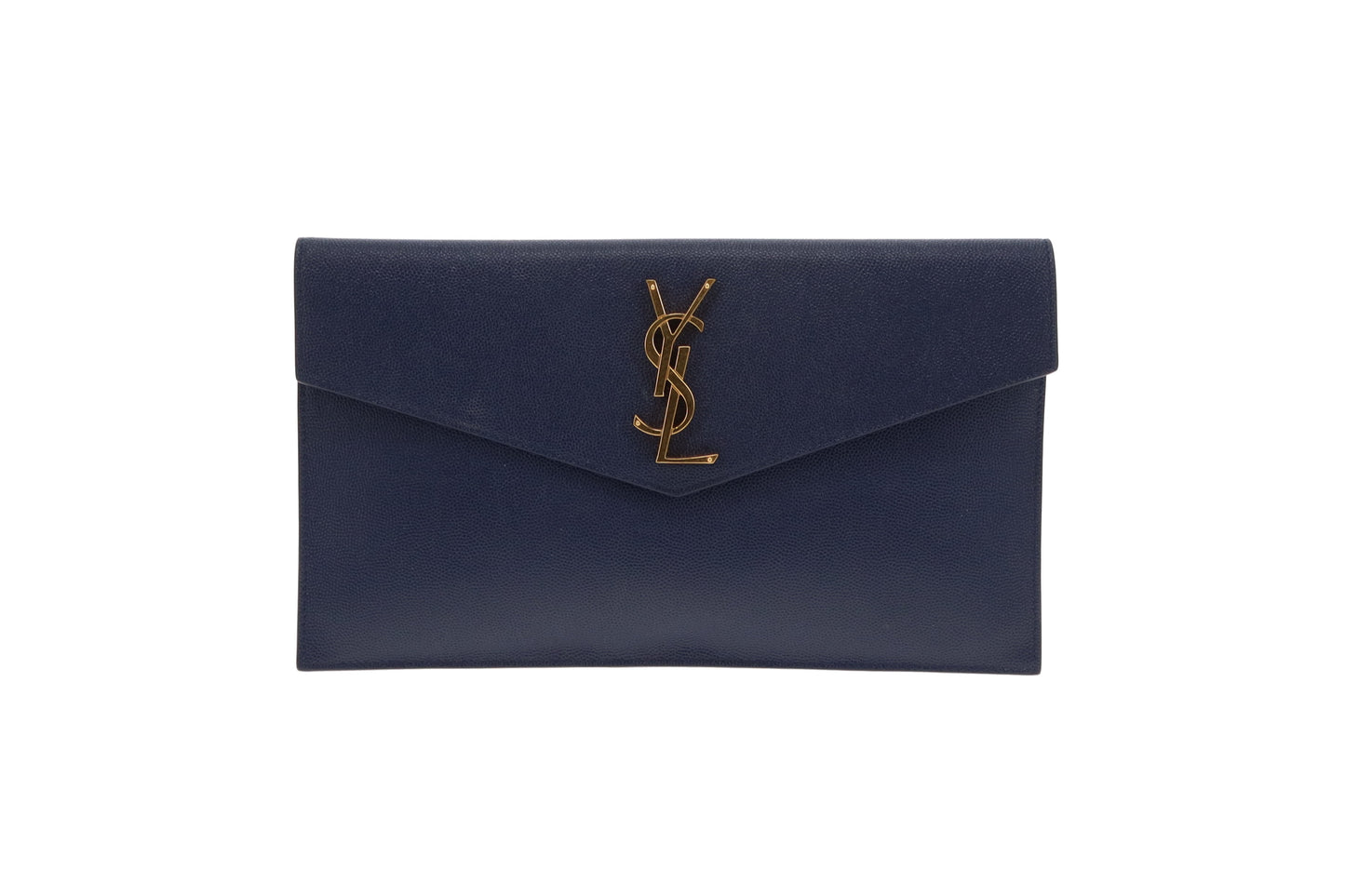 Saint Laurent Uptown Pouch Navy GHW