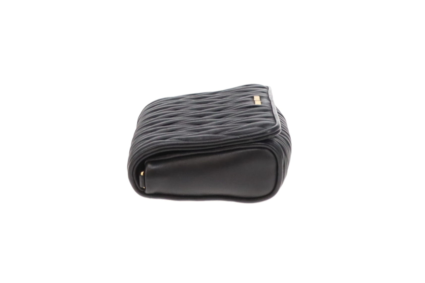 MiuMiu Black GHW Matelasse Crossbody Bag