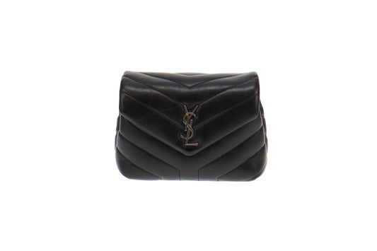 Saint Laurent Loulou Black Leather Toy  2017