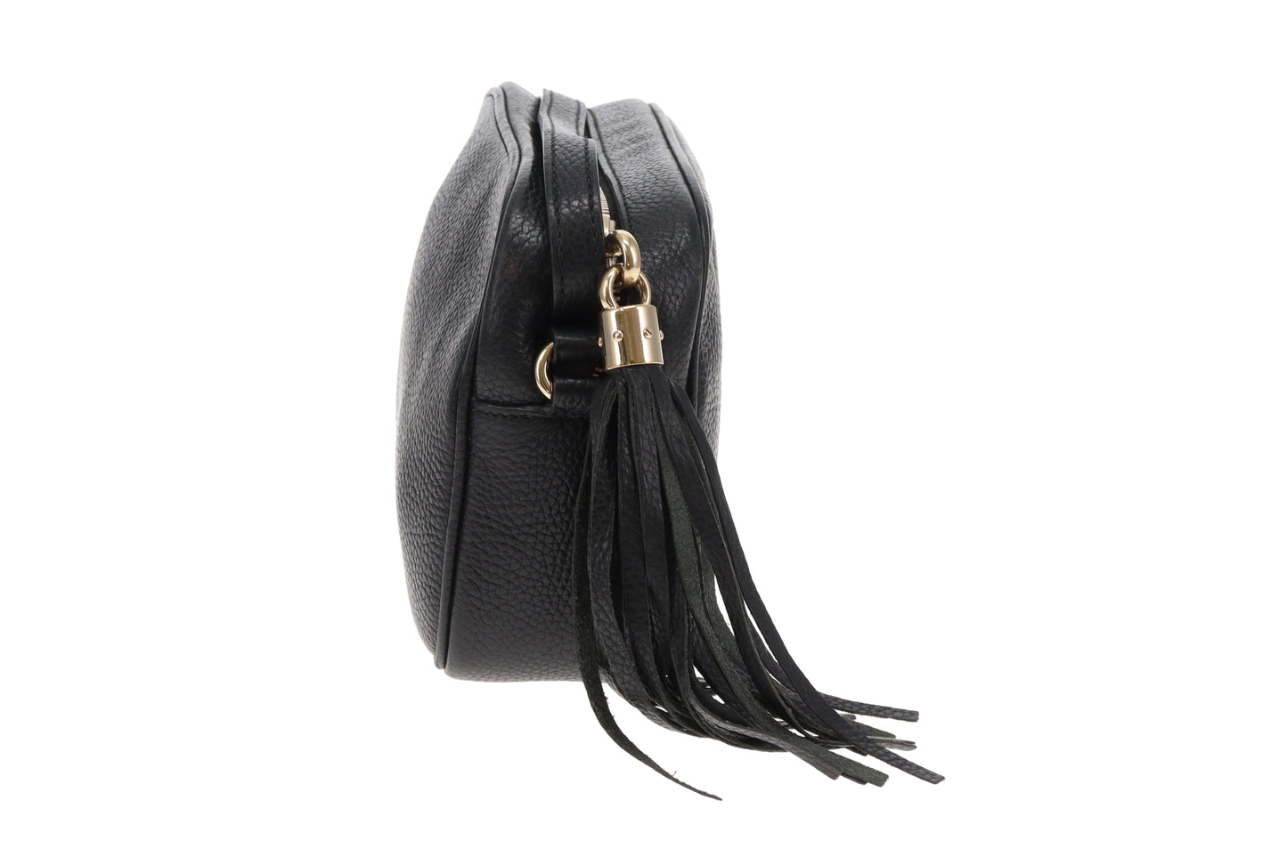 Gucci Soho Disco Black Camera Bag Grained Leather