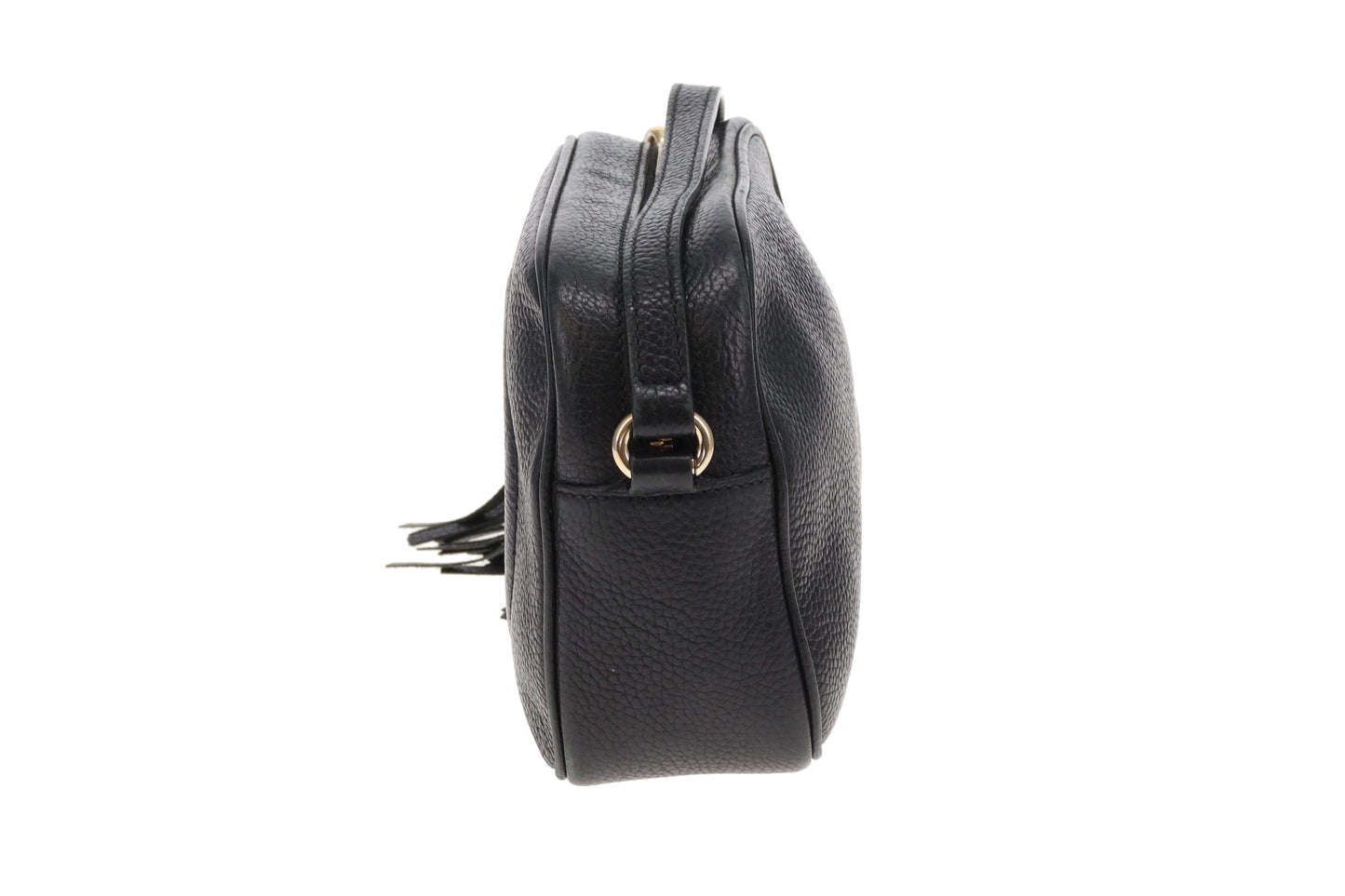 Gucci Soho Disco Black Camera Bag Grained Leather