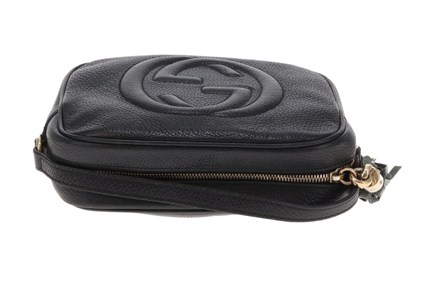 Gucci Soho Disco Black Camera Bag Grained Leather