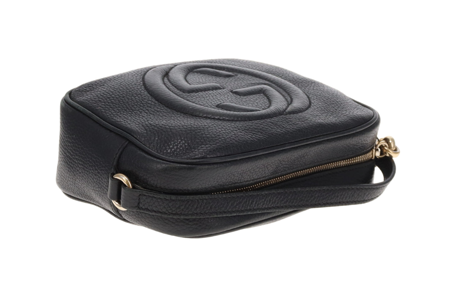 Gucci Soho Disco Black Camera Bag Grained Leather