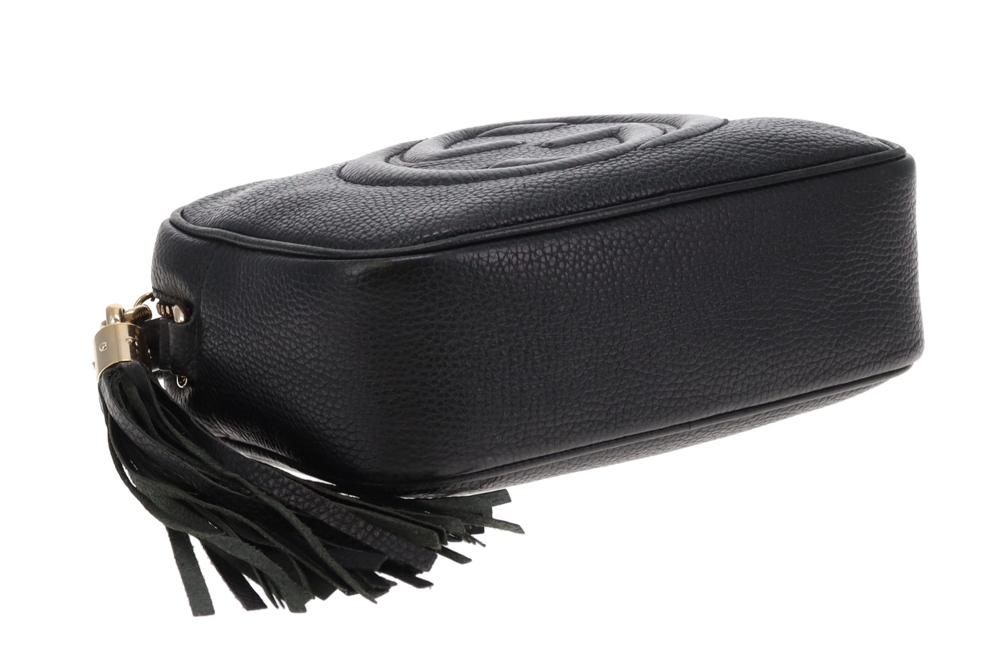 Gucci Soho Disco Black Camera Bag Grained Leather
