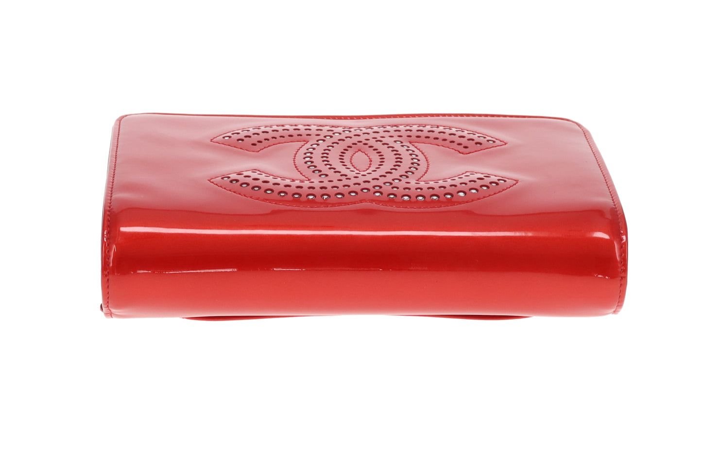 Chanel Wallet On Chain Strass CC Red Patent Leather 2009