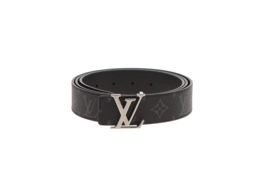 LV Monogram Eclipse Initiales 35mm Reversible Belt (110cm)