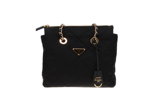 Prada Re-Edition Black Nylon 1995 Re-Nylon Tote Bag RRP €1800