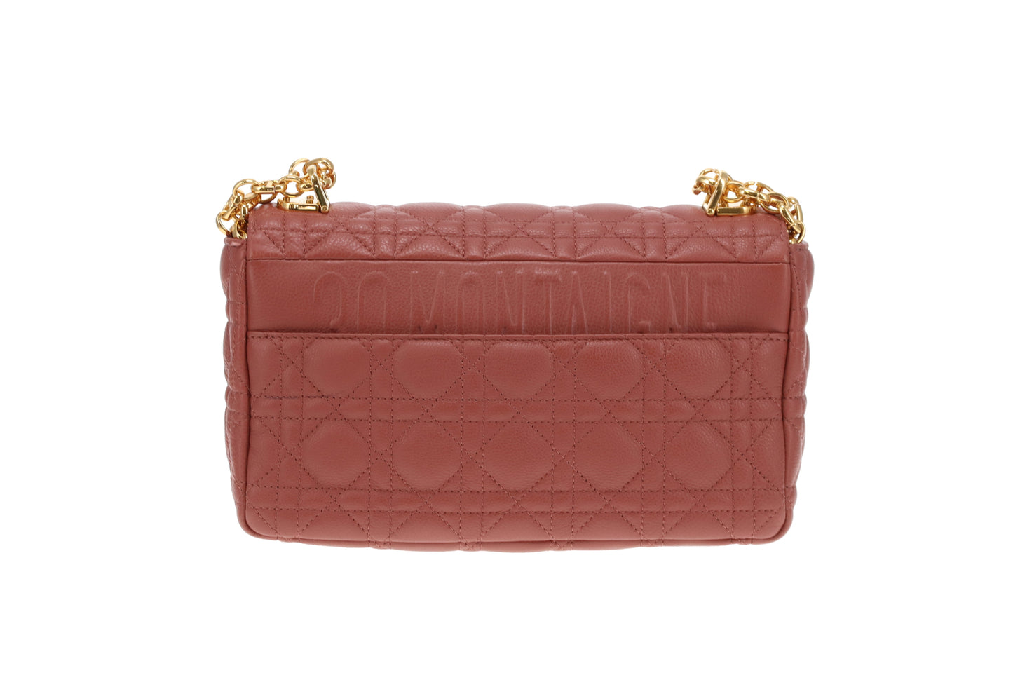 Dior Caro Bag Medium Raspberry Leather GHW 2022