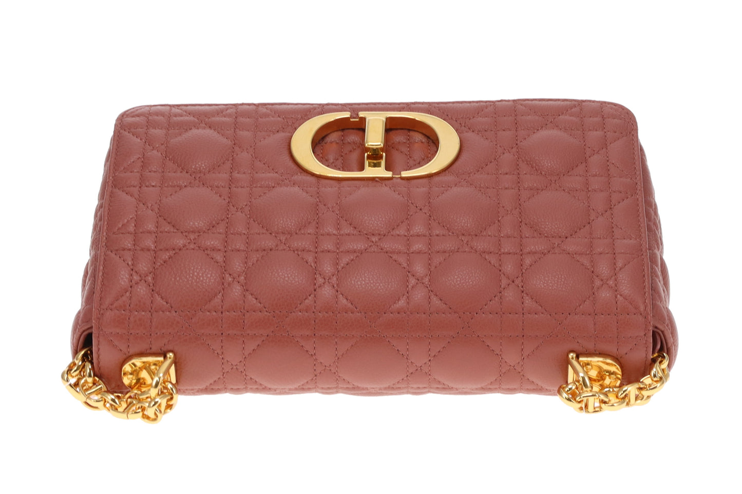 Dior Caro Bag Medium Raspberry Leather GHW 2022